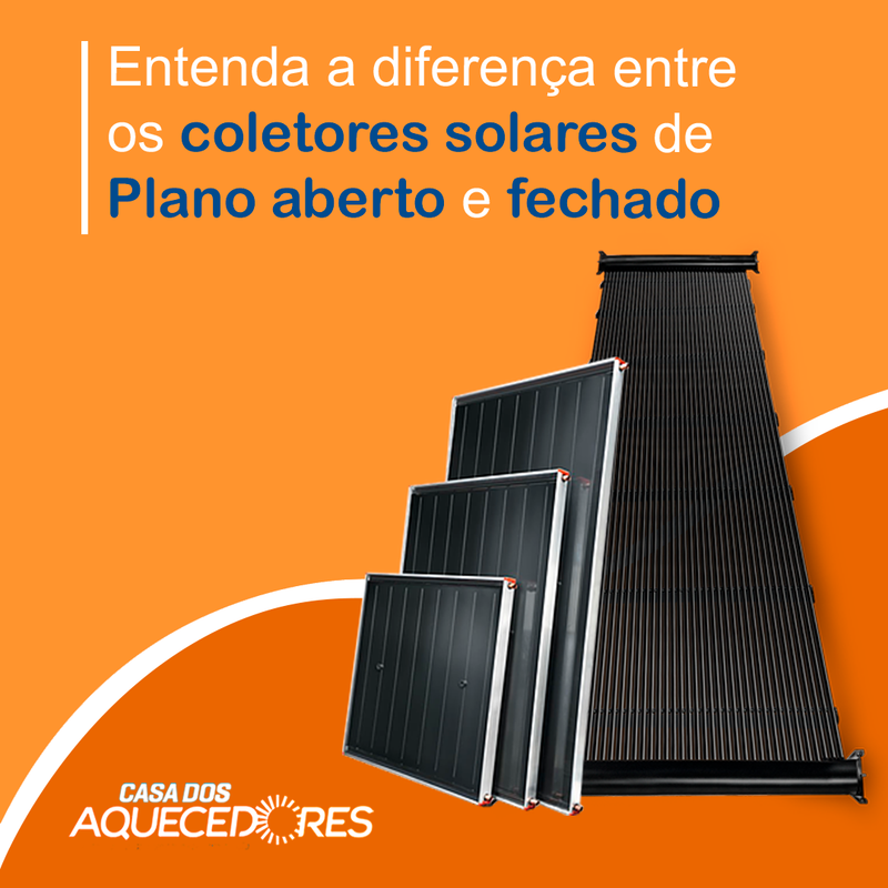 Entenda a diferença entre os coletores solares