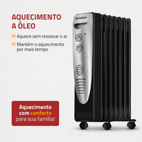 Aquecedor Elétrico - MONDIAL PRETO 127V A-06