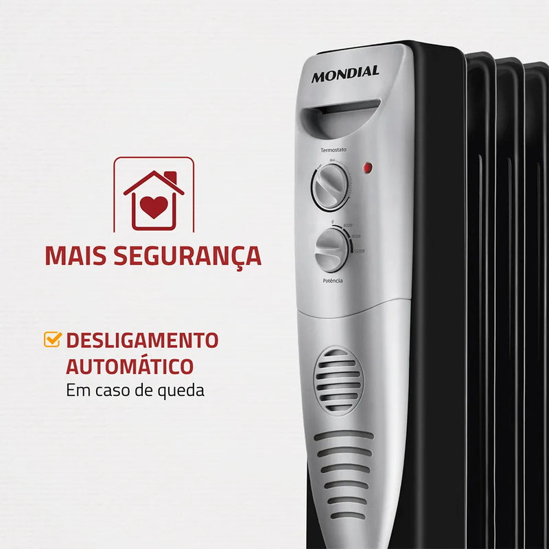 Aquecedor Elétrico - MONDIAL PRETO 127V A-06