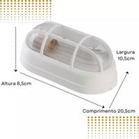 Luminaria Tartaruga p/ Sauna a Vapor