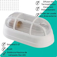 Luminaria Tartaruga p/ Sauna a Vapor