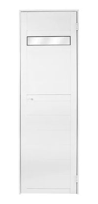 Porta Para Sauna 1,90 X 0,57m Acabamento Alumínio Com Visor