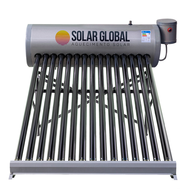 Aquecedor Solar Acoplado a Vácuo 15 Tubos - Solar Global