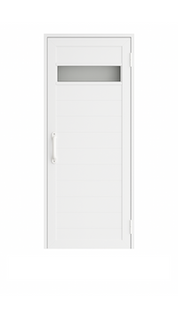 Porta Para Sauna 1,90 X 0,57m Acabamento Alumínio Com Visor