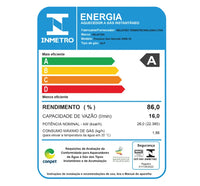 Aquecedor a Gás GWE 16L c/ WI-FI- HelioTek