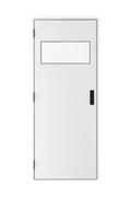 Porta Para Sauna 1,90 X 0,57m Acabamento Alumínio Com Visor