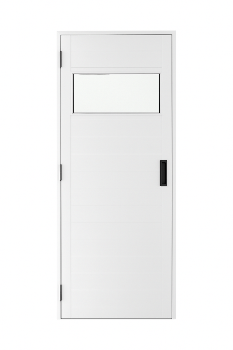 Porta Para Sauna 1,90 X 0,57m Acabamento Alumínio Com Visor